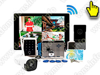 Беспроводной комплект домофона SkyNet 1000 (1+1+Titan)