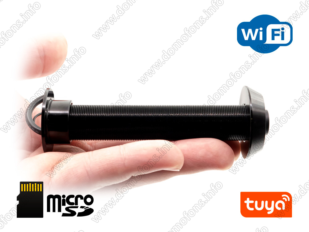 TUYA-WiFi видеоглазок 2mp в виде обычного «iHome-HQ8-B-Tuya» для ...