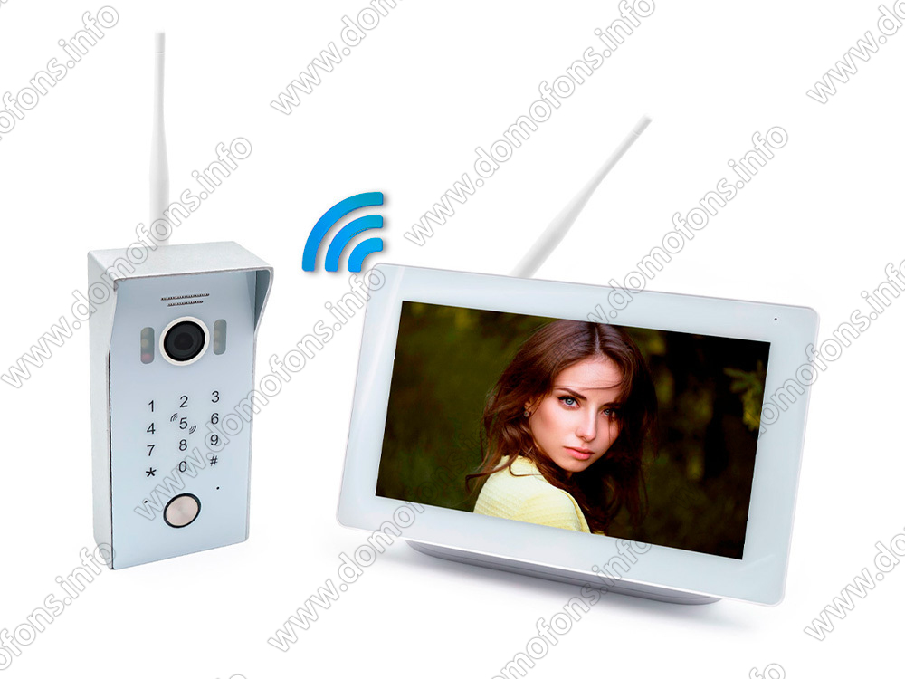 Беспроводной комплект WiFi домофона «SkyNet 700-Tuya (1+0 ...
