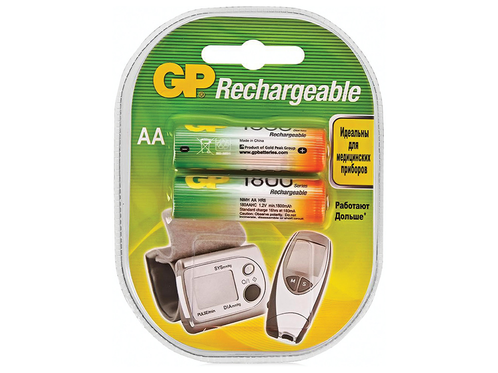 Аккумулятор GP AA 1800 mAh NiMH купить по низкой цене в интернет ...